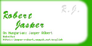 robert jasper business card